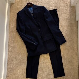 TALLIA Dark Blue Suit Set Blazer and Dress Pants